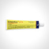 Blank white ointment tube mockup, 3d rendering.